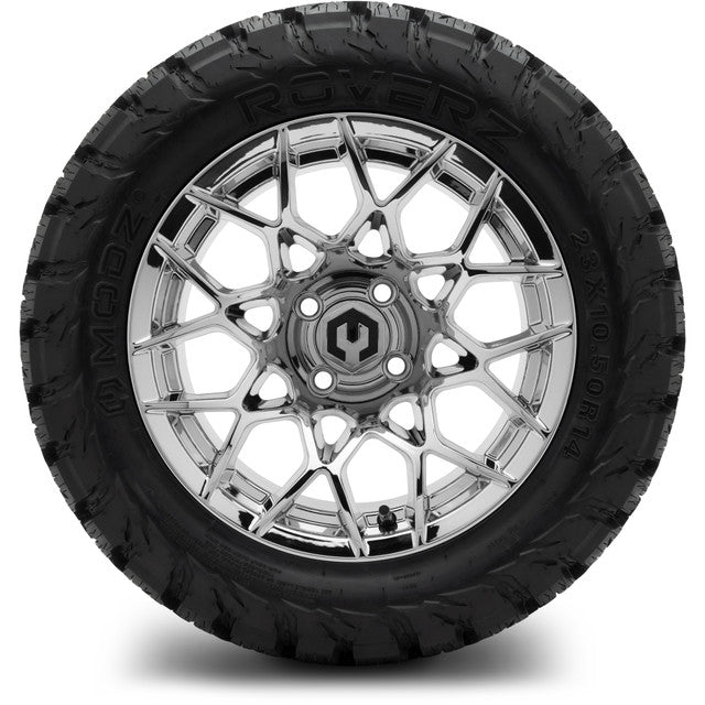 14" MODZ Blitz Chrome - Tire and Wheel Combo