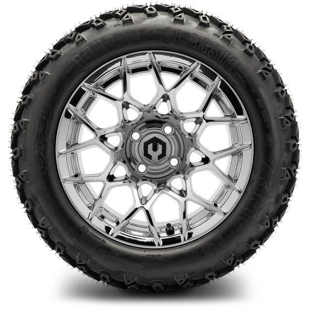 14" MODZ Blitz Chrome - Tire and Wheel Combo