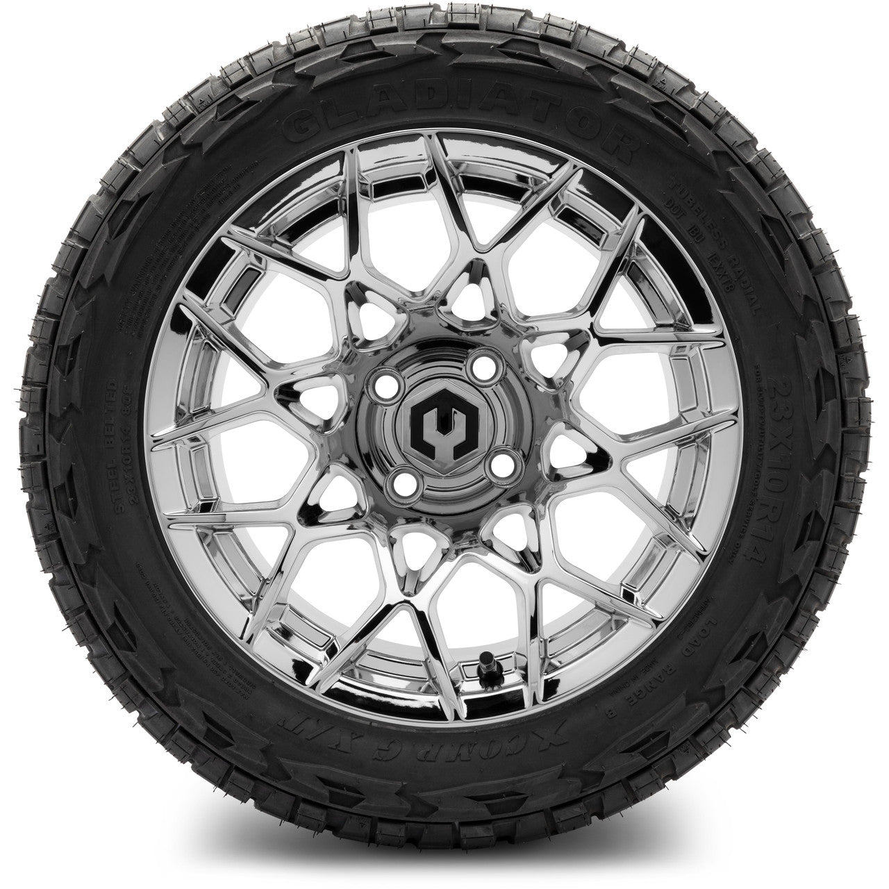 14" MODZ Blitz Chrome - Tire and Wheel Combo