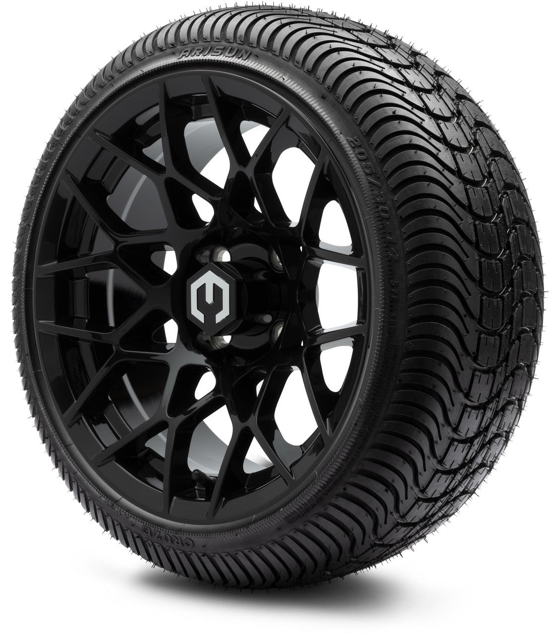 14" MODZ Blitz Glossy Black - Tire and Wheel Combo