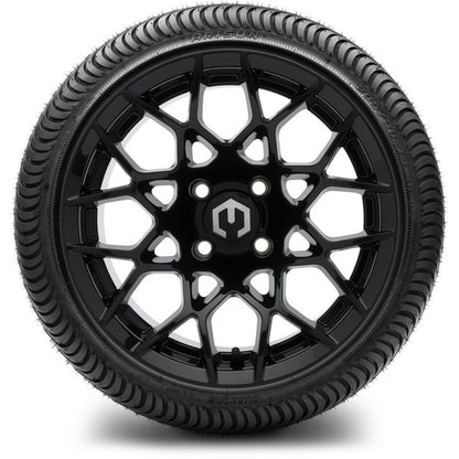 14" MODZ Blitz Glossy Black - Tire and Wheel Combo