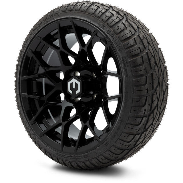 14" MODZ Blitz Glossy Black - Tire and Wheel Combo