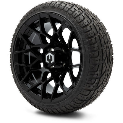 14" MODZ Blitz Glossy Black - Tire and Wheel Combo