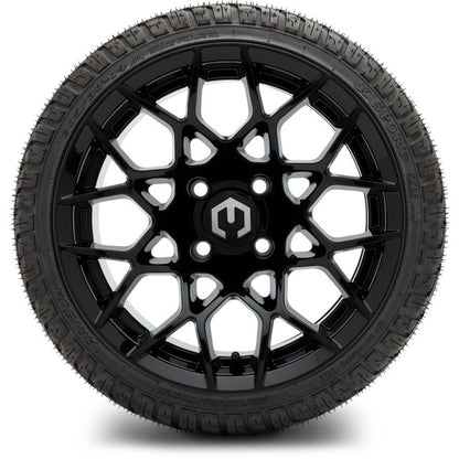 14" MODZ Blitz Glossy Black - Tire and Wheel Combo