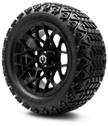 14" MODZ Blitz Glossy Black - Tire and Wheel Combo