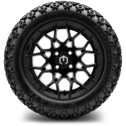 14" MODZ Blitz Glossy Black - Tire and Wheel Combo
