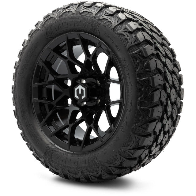 14" MODZ Blitz Glossy Black - Tire and Wheel Combo