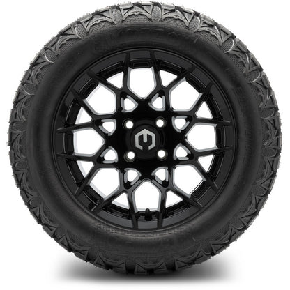 14" MODZ Blitz Glossy Black - Tire and Wheel Combo