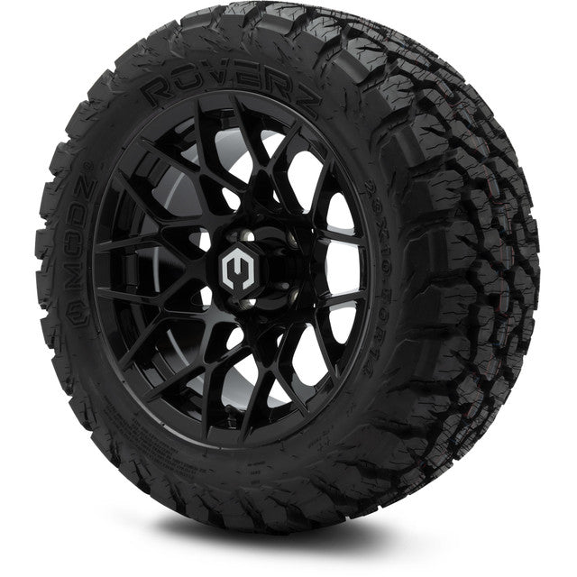 14" MODZ Blitz Glossy Black - Tire and Wheel Combo