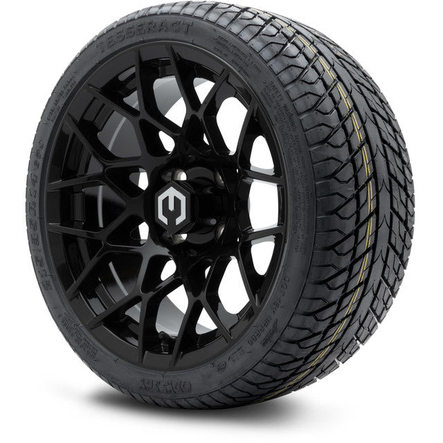 14" MODZ Blitz Glossy Black - Tire and Wheel Combo