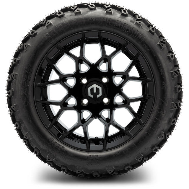 14" MODZ Blitz Glossy Black - Tire and Wheel Combo