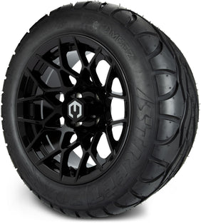 14" MODZ Blitz Glossy Black - Tire and Wheel Combo