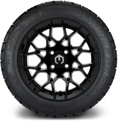 14" MODZ Blitz Glossy Black - Tire and Wheel Combo