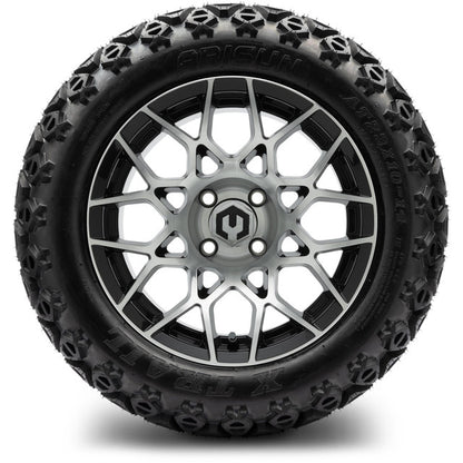 14" MODZ Blitz Machined Black - Tire and Wheel Combo