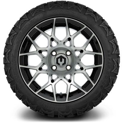 14" MODZ Blitz Machined Black - Tire and Wheel Combo