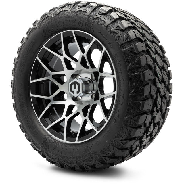 14" MODZ Blitz Machined Black - Tire and Wheel Combo