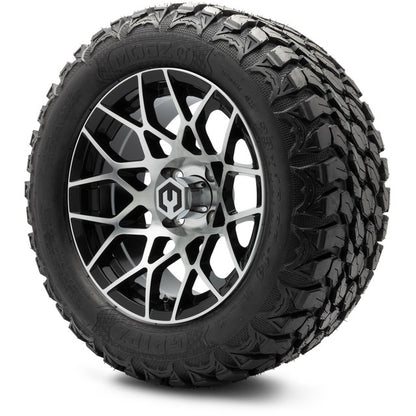 14" MODZ Blitz Machined Black - Tire and Wheel Combo