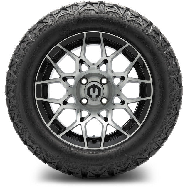 14" MODZ Blitz Machined Black - Tire and Wheel Combo