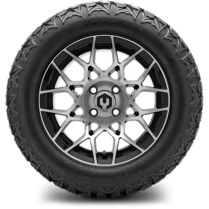 14" MODZ Blitz Machined Black - Tire and Wheel Combo