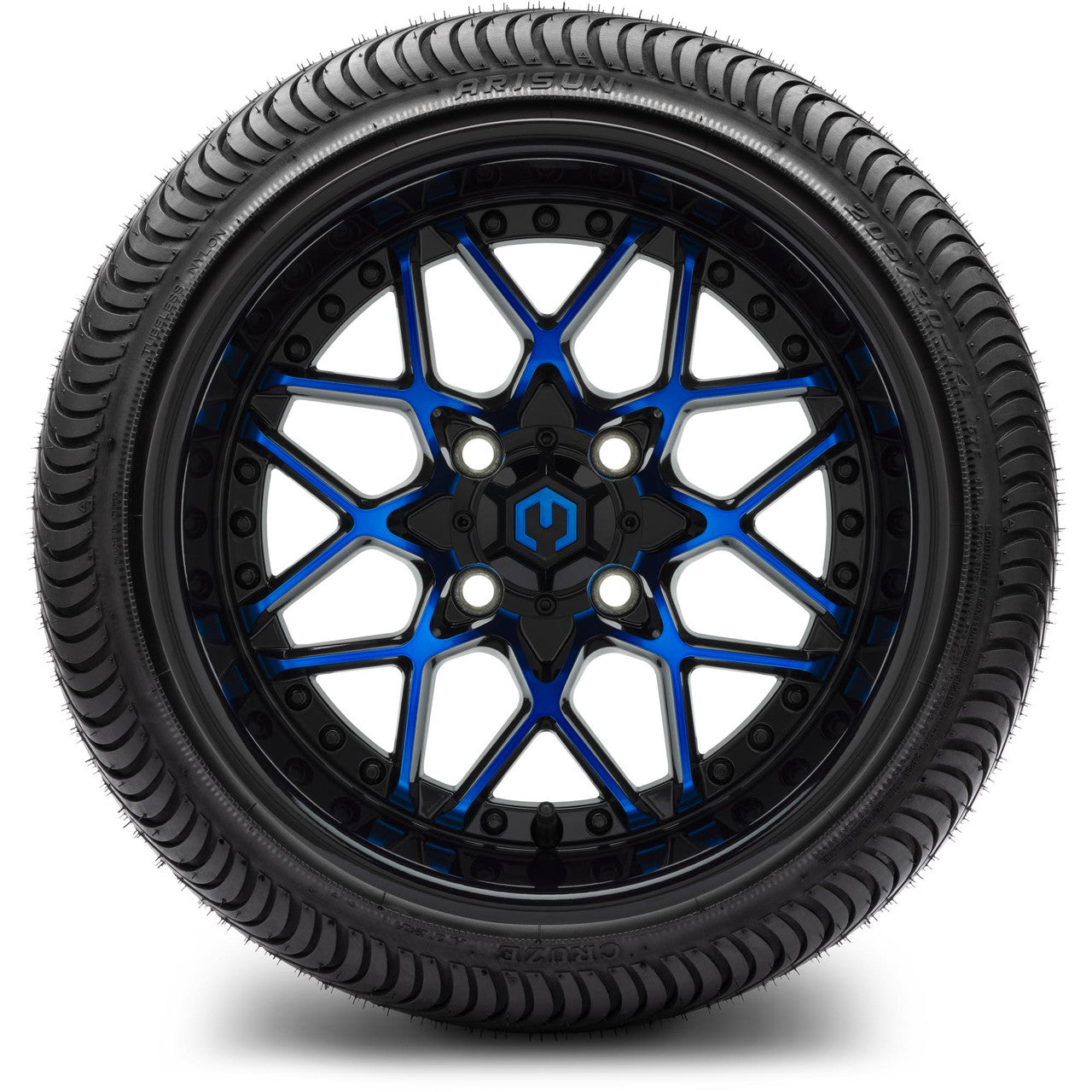 14" MODZ Formula Blue - Tire and Wheel Combo