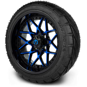 14" MODZ Formula Blue - Tire and Wheel Combo