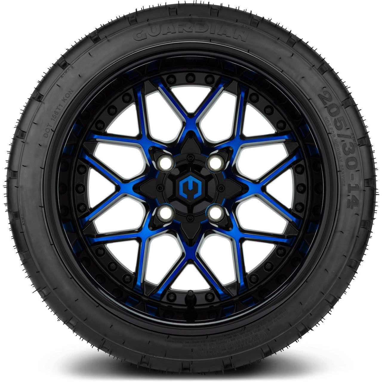 14" MODZ Formula Blue - Tire and Wheel Combo