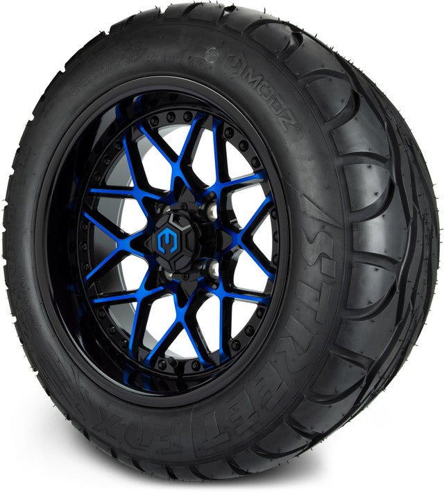 14" MODZ Formula Blue - Tire and Wheel Combo
