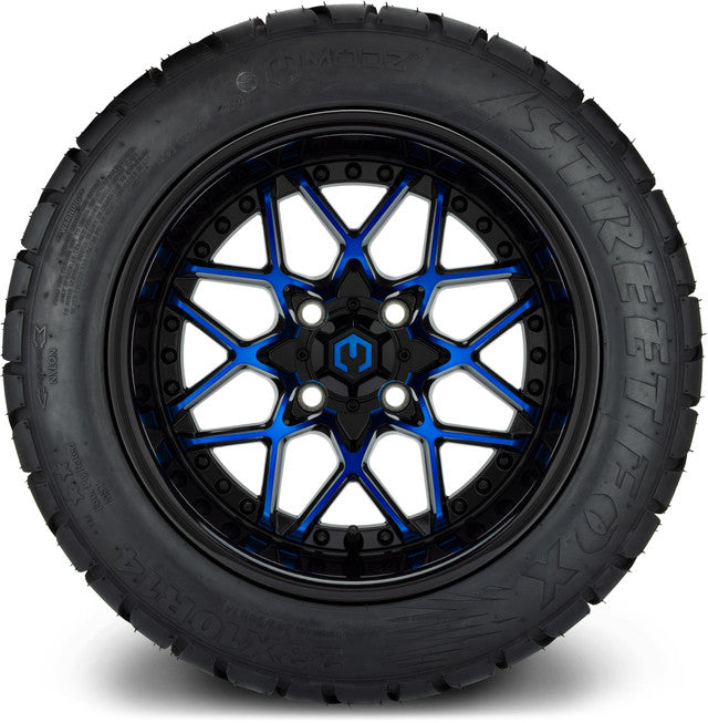 14" MODZ Formula Blue - Tire and Wheel Combo