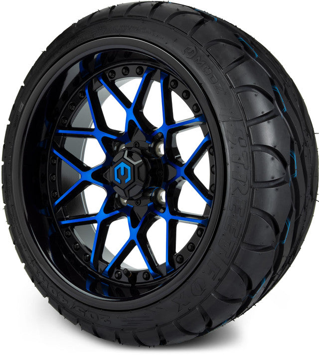 14" MODZ Formula Blue - Tire and Wheel Combo