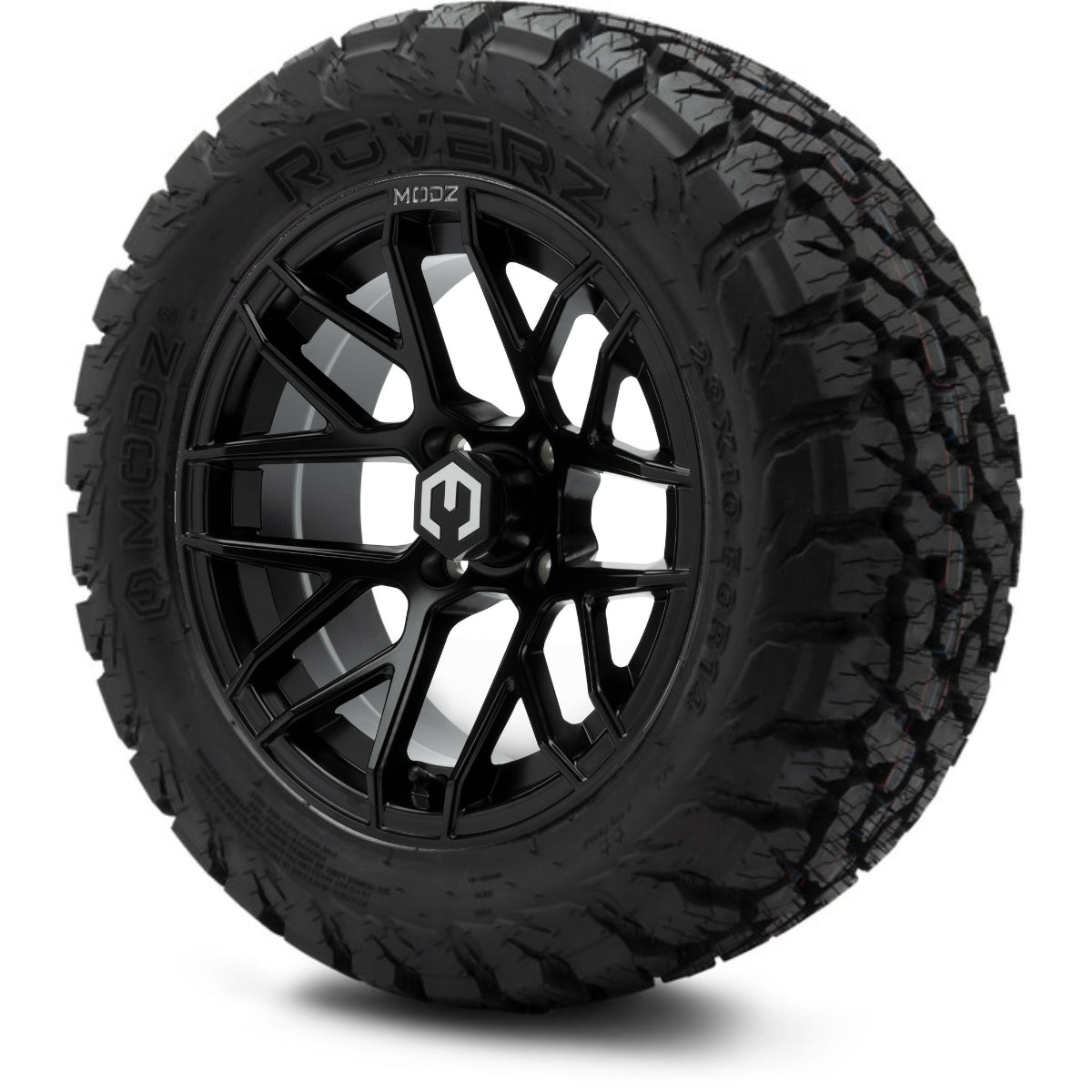 14" MODZ Matrix Matte Black - Tire and Wheel Combo