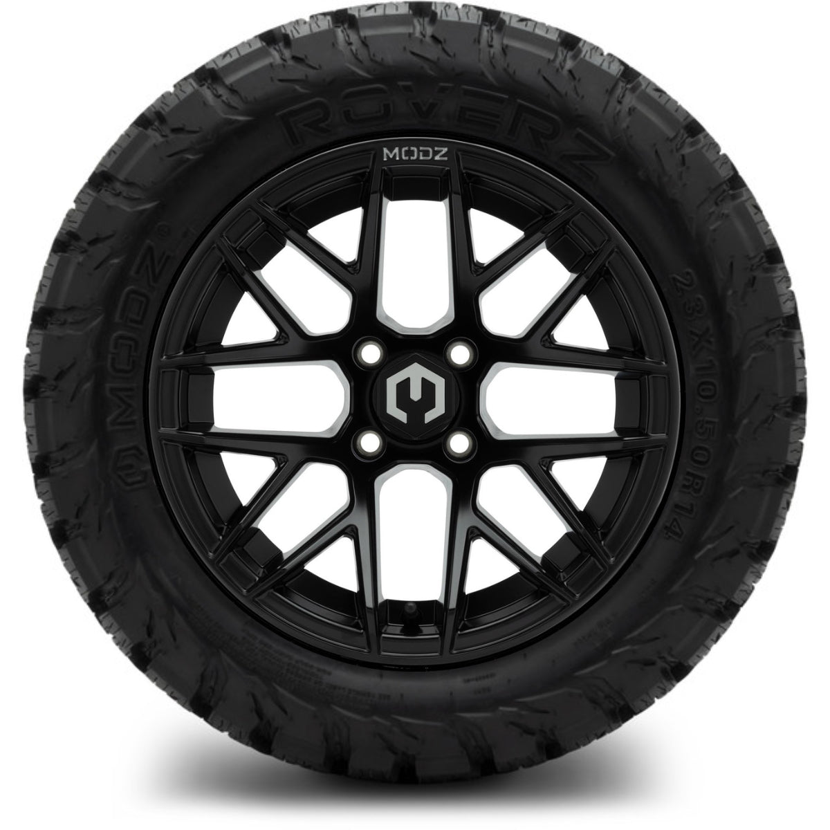 14" MODZ Matrix Matte Black - Tire and Wheel Combo
