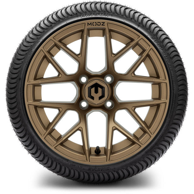 14" MODZ Matrix Bronze - Tire and Wheel Combo