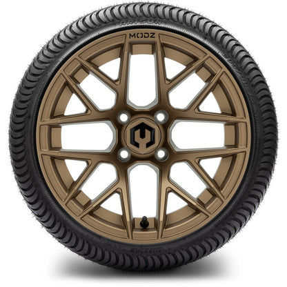 14" MODZ Matrix Bronze - Tire and Wheel Combo