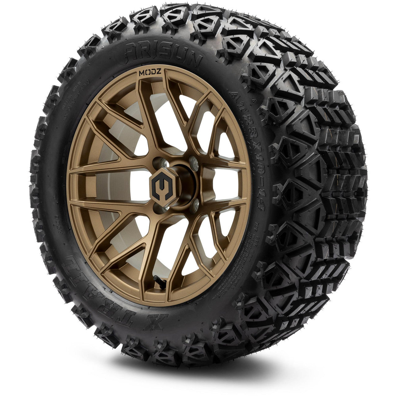 14" MODZ Matrix Bronze - Tire and Wheel Combo