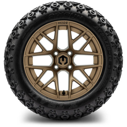 14" MODZ Matrix Bronze - Tire and Wheel Combo