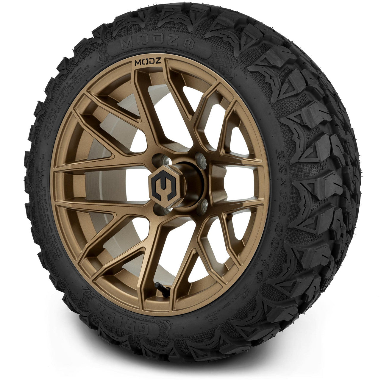 14" MODZ Matrix Bronze - Tire and Wheel Combo