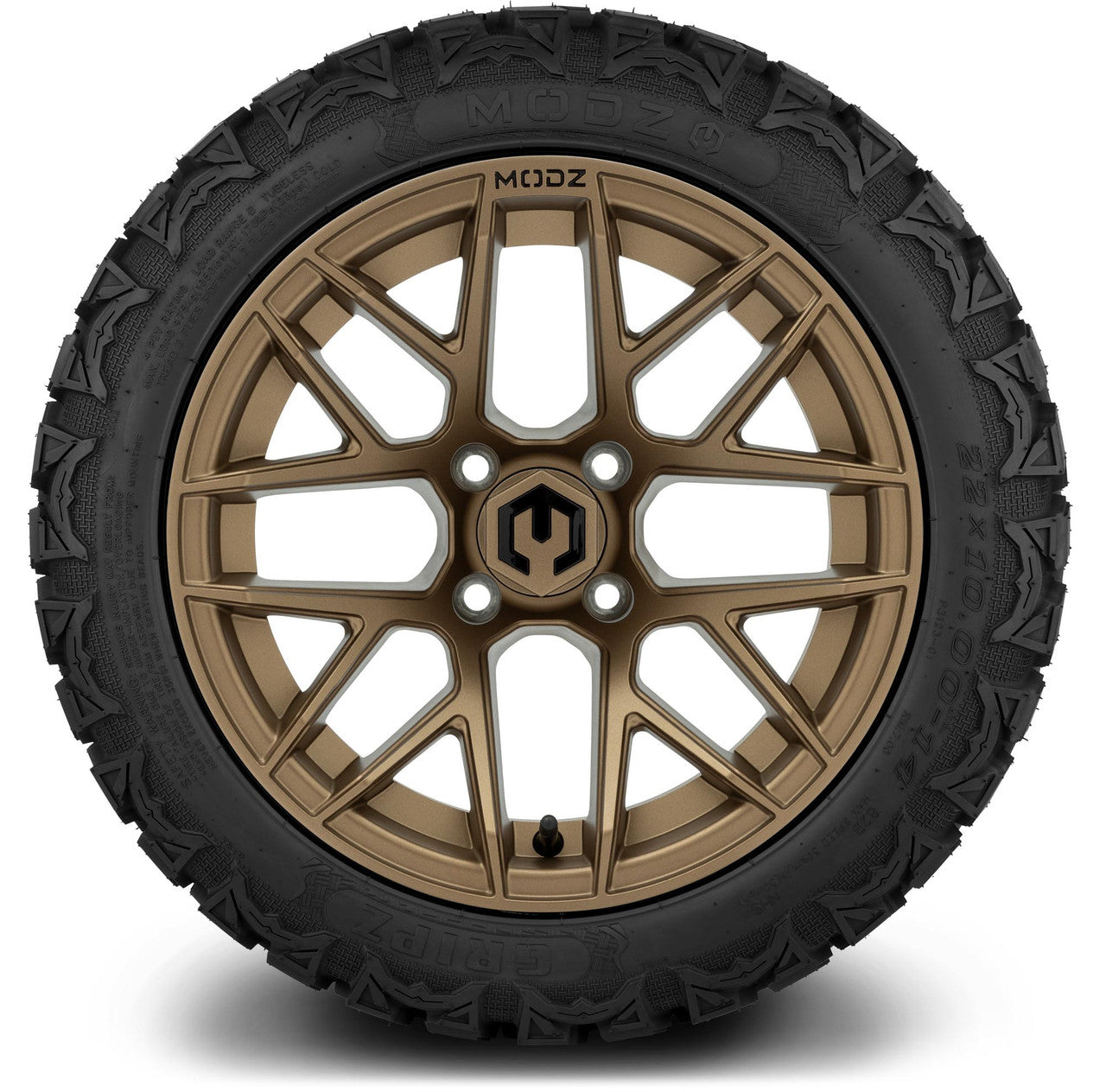 14" MODZ Matrix Bronze - Tire and Wheel Combo