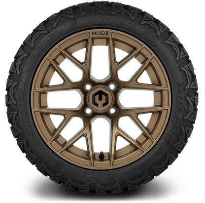 14" MODZ Matrix Bronze - Tire and Wheel Combo