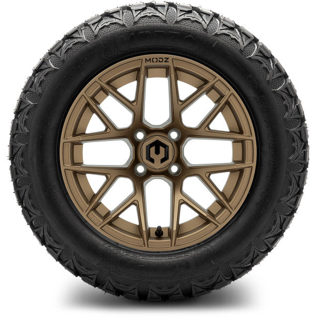 14" MODZ Matrix Bronze - Tire and Wheel Combo
