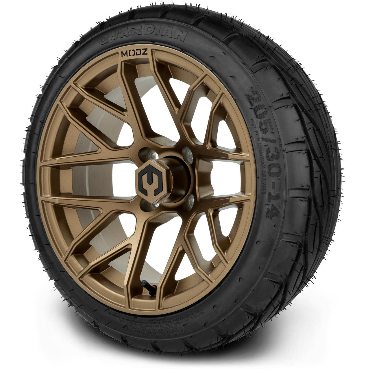 14" MODZ Matrix Bronze - Tire and Wheel Combo