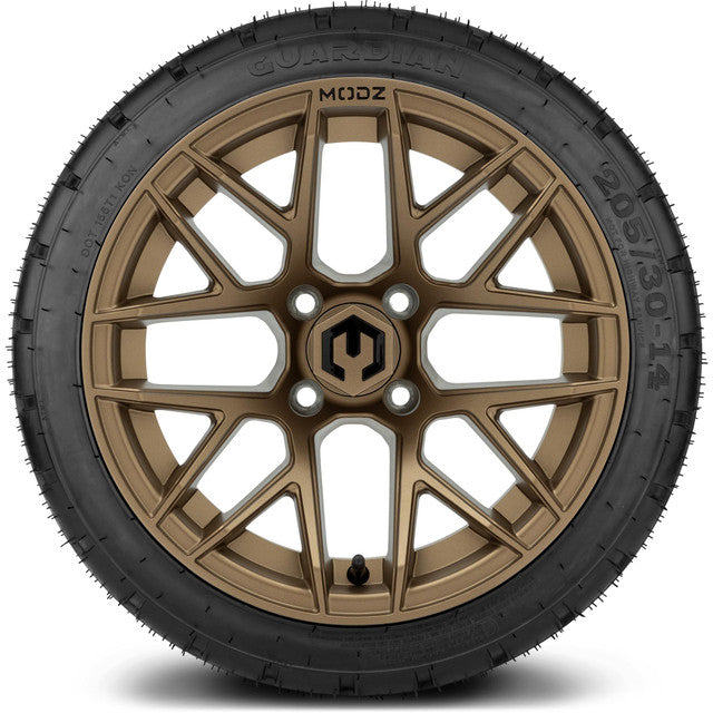 14" MODZ Matrix Bronze - Tire and Wheel Combo