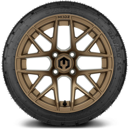 14" MODZ Matrix Bronze - Tire and Wheel Combo