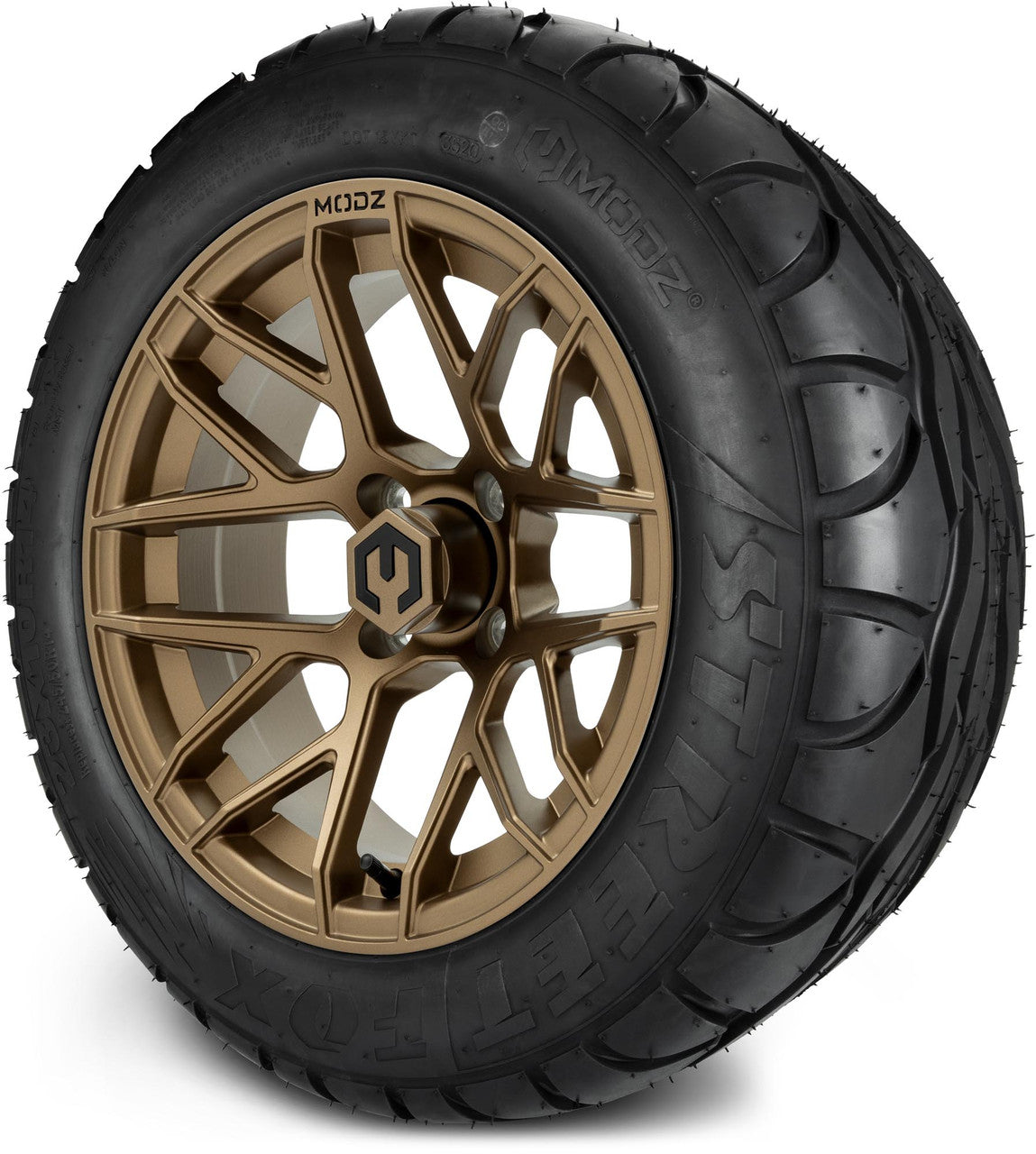 14" MODZ Matrix Bronze - Tire and Wheel Combo