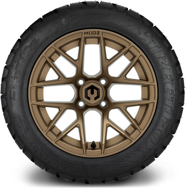 14" MODZ Matrix Bronze - Tire and Wheel Combo