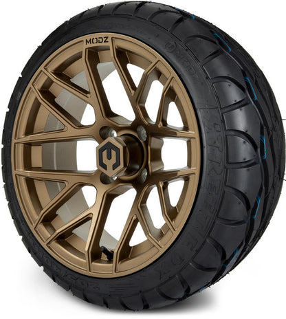 14" MODZ Matrix Bronze - Tire and Wheel Combo
