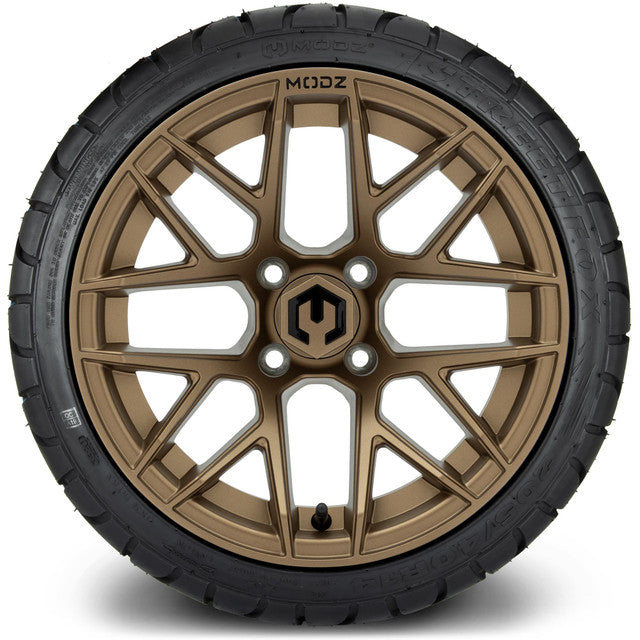 14" MODZ Matrix Bronze - Tire and Wheel Combo