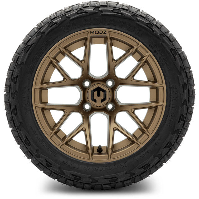 14" MODZ Matrix Bronze - Tire and Wheel Combo