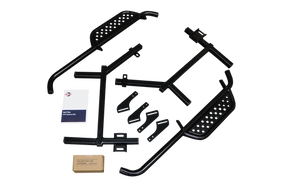 Nerf Bar Set Powder Coat Black with Extended Step for Yamaha Drive