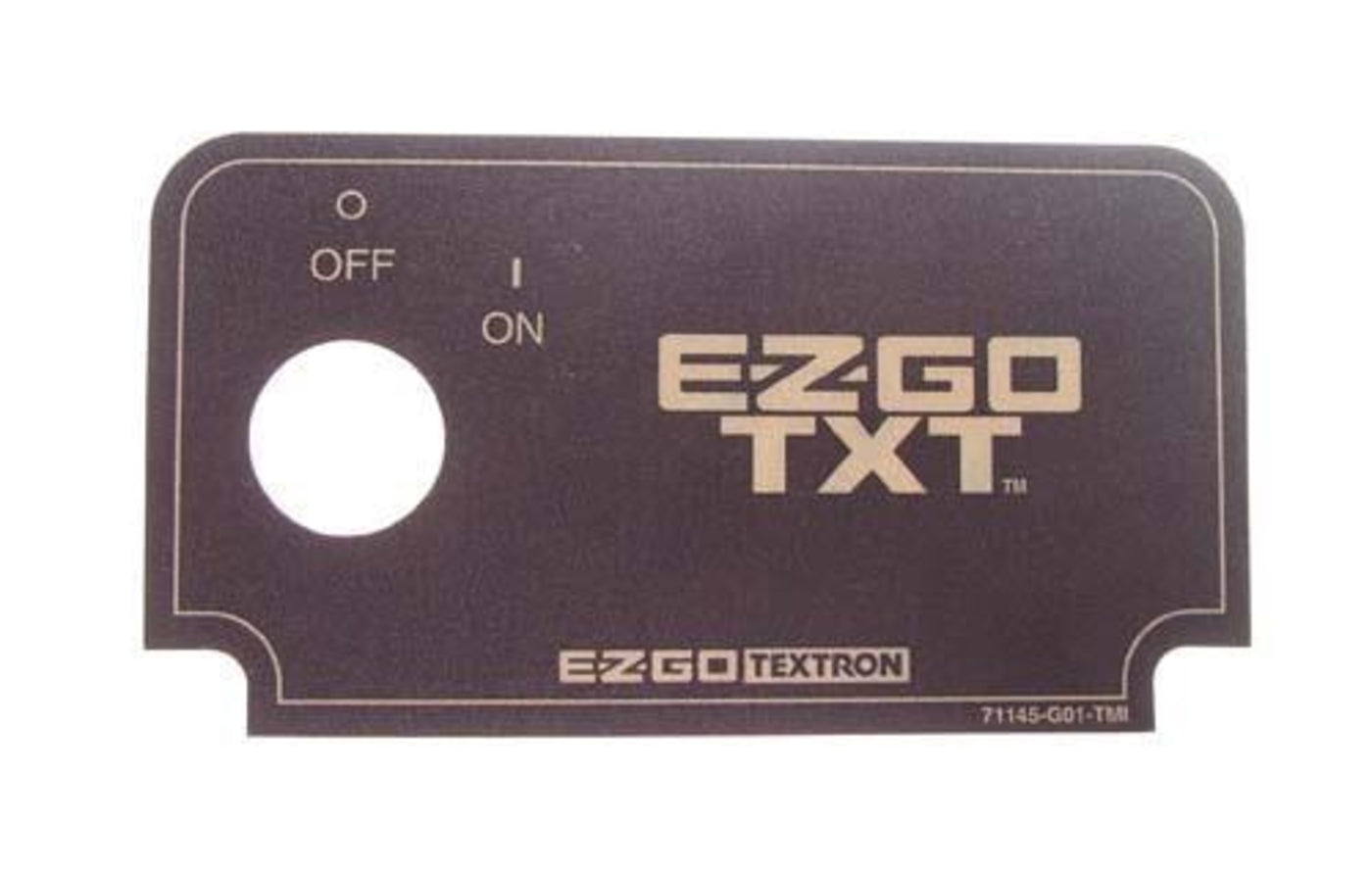 Key Switch Decal EZGO TXT