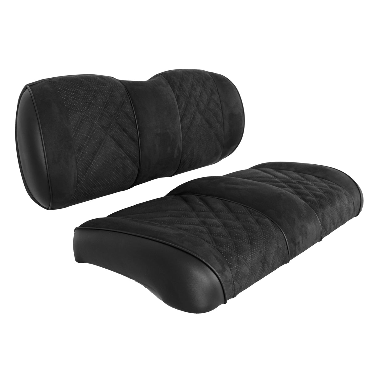 Premium RedDot® Black Suede Front Seat Assemblies for Club Car Precedent Onward Tempo